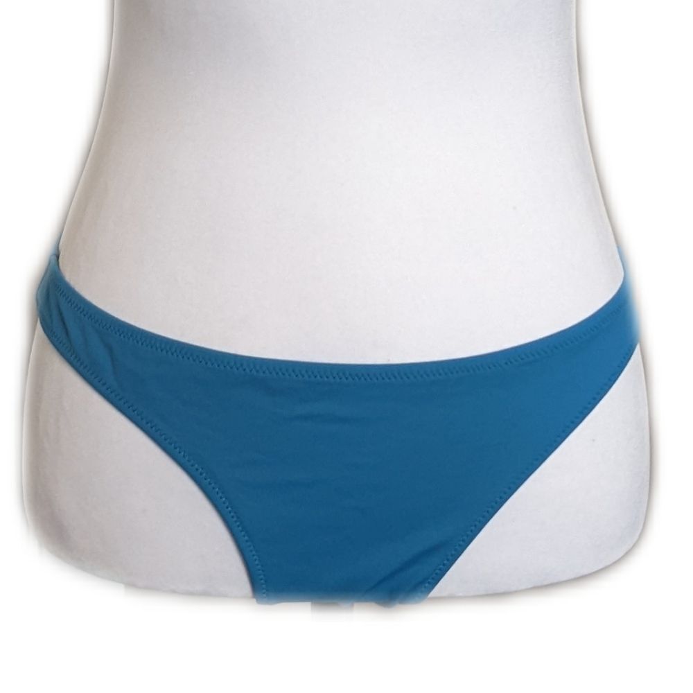 Victoria's Secret turquoise blue ruched back bikini swimsuit bottoms M